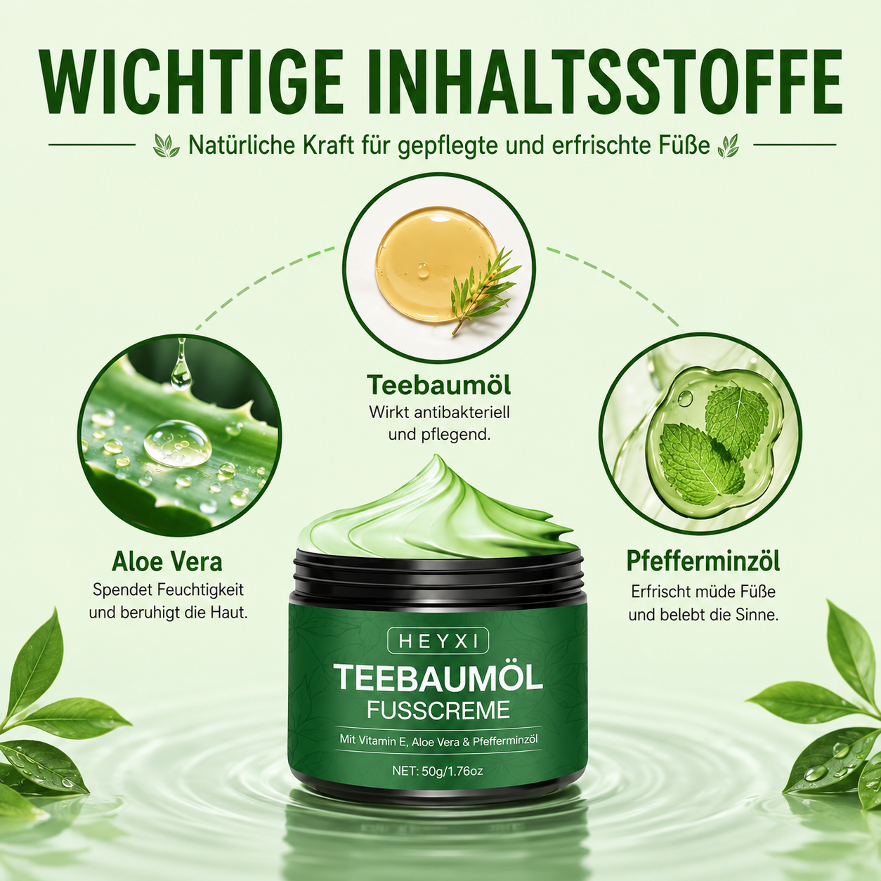 Teebaumöl Fußcreme