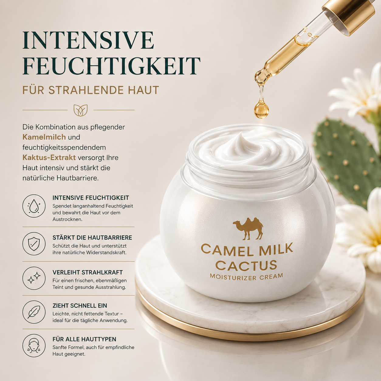 Kamelmilch & Kaktus-Creme 130g